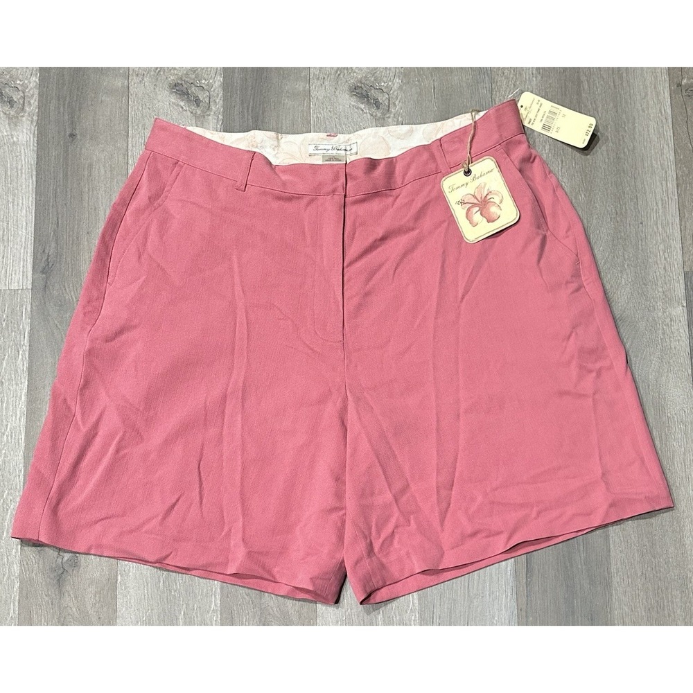 Tommy Bahama The New Lucky Penny Bermuda Shorts 100% Silk Pink Women's - Size 12